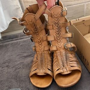 Bed Stu Brown Gladiator Sandals